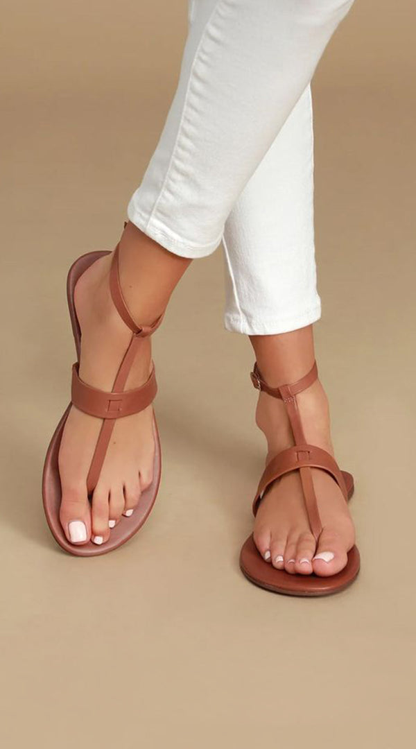 SARATORO Leather Sandal (Women)