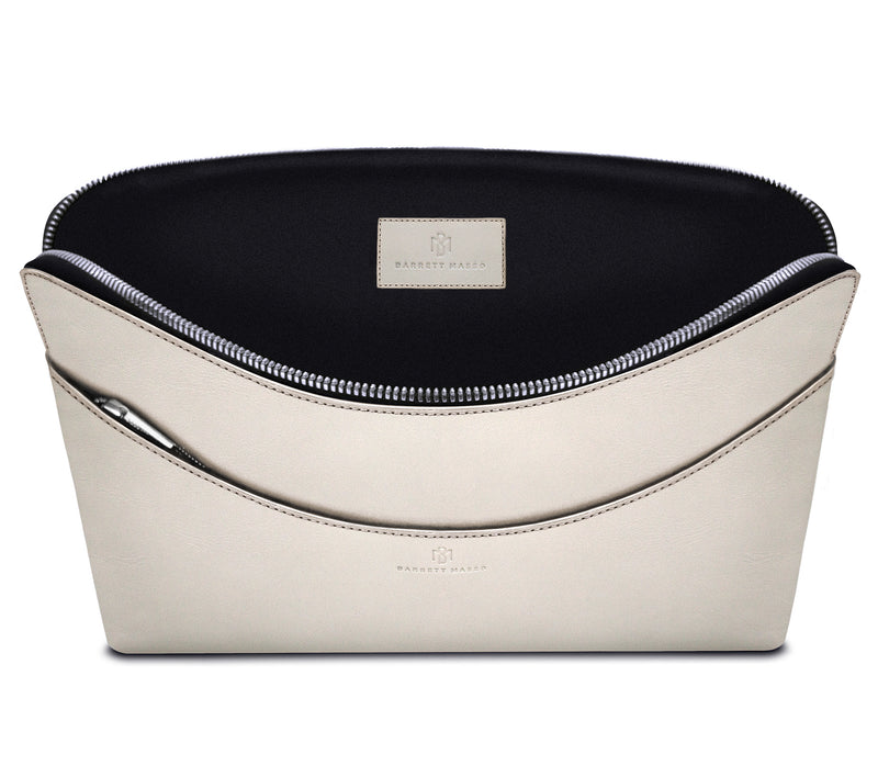 White leather laptop sleeve Clearance