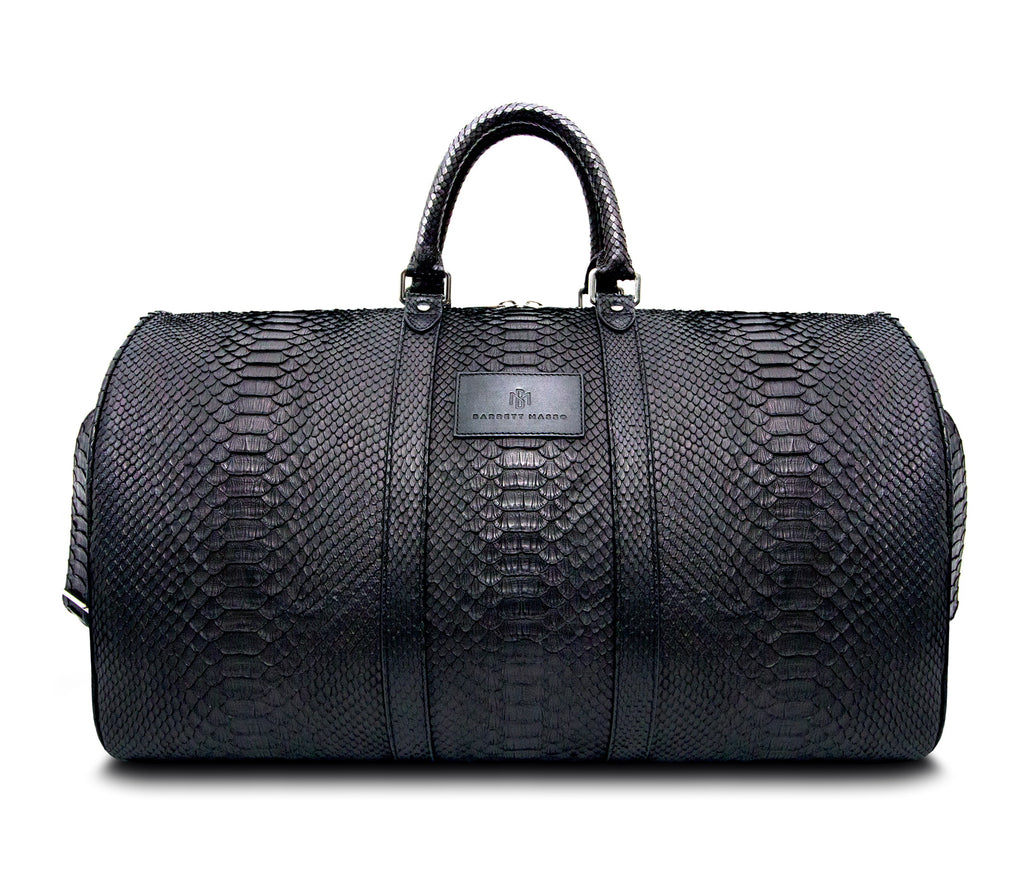 Madalena bag in python print leather - Black - Brontibay